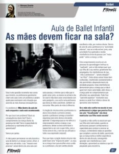 SD BALLET - MÃES EM SALA DE AULA